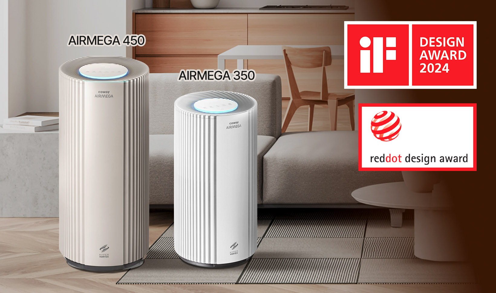 airmega 350 and 450 wins design awards