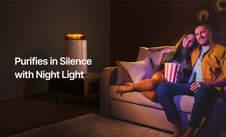 Purifies in Silence with Night Light