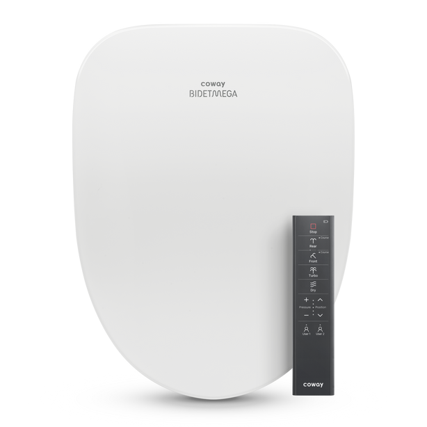 Coway Bidetmega 400 Elongated Toilet Seat - Top View